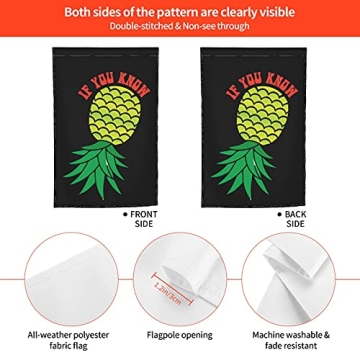 Pictetw Upside Down Pineapple Garden Flag For Festive Decor