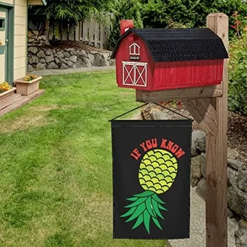 Pictetw Upside Down Pineapple Garden Flag For Festive Decor