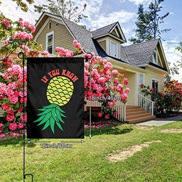 Pictetw Upside Down Pineapple Garden Flag For Festive Decor