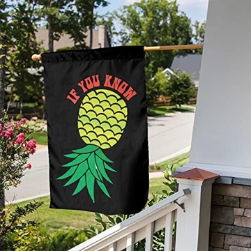 Pictetw Upside Down Pineapple Garden Flag For Festive Decor