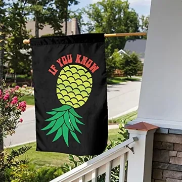 Pictetw Upside Down Pineapple Garden Flag For Festive Decor
