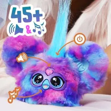 Furby Furblets 2-Pack, Mini Friends Luv-Lee & Mello-Nee, 45+ Sounds Each, Music & Furbish Phrases, Electronic Plush Toys, Red/Green & Purple/Blue, Ages 6+