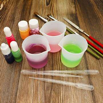 Multipurpose 100ml Silicone Measuring Cups for Crafting