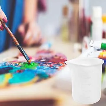 Multipurpose 100ml Silicone Measuring Cups for Crafting