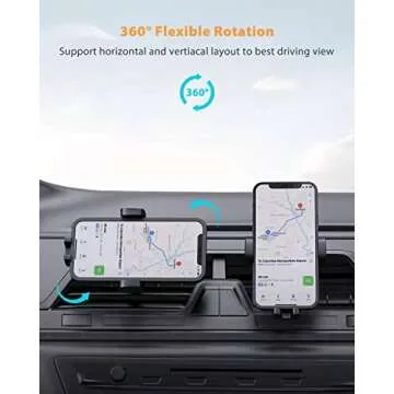 Car Phone Holder Mount, Phone Mount for Car Vent with Metal Hook Clip, Air Vent Car Mount for iPhone 14 13 12 11 8 Plus Pro Max Mini XS XR X Pixel 7 6 5 4 Samsung S23 S22 S21 S10 Ultra Smart Phones