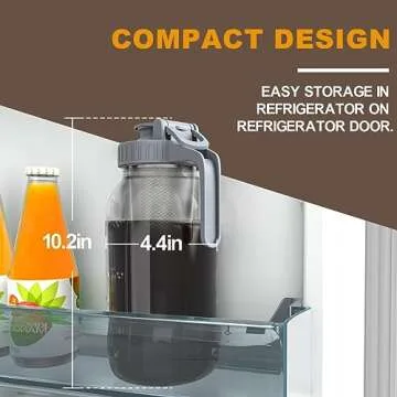 JunVpic Cold Brew Coffee Maker - 64oz Glass Pitcher