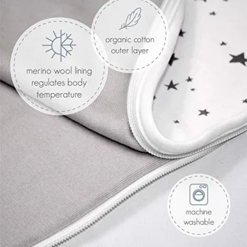 Woolino Merino Wool Baby Sleep Sack for Year-Round Comfort