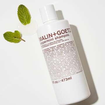 Malin + Goetz Peppermint Shampoo, 16 Fl. Oz. - Men & Women Clarifying Shampoo, Natural Hair Shampoo ...