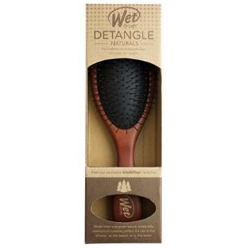 Wet Brush Naturals Original Detangler Hair Brush, Medium Wood