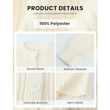 Comfortable Women's Button Down Cardigan Sweater