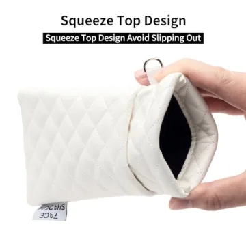 Stylish Face Shadow Double Glasses Case with Cleaning Cloth