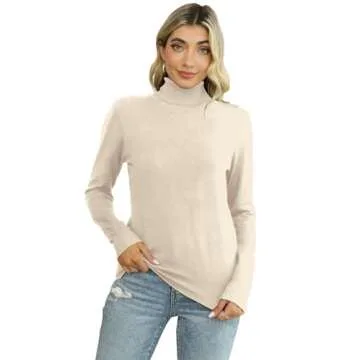 Comfortable SANGTREE Women's Turtleneck Sweater for All Occasions