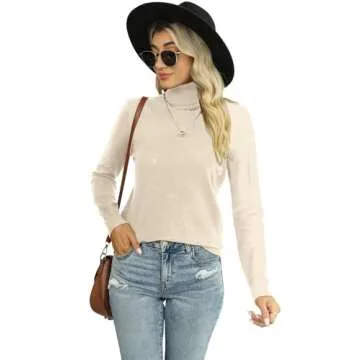 Comfortable SANGTREE Women's Turtleneck Sweater for All Occasions