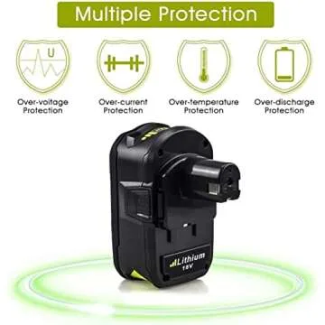 7.0Ah 2 Pack P108 Battery for Ryobi 18V ONE+ Tools