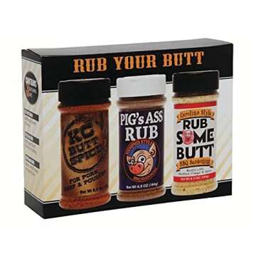 Rub Your Butt Championship BBQ Seasoning Gift Pack - Memphis Style