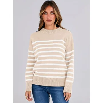 Stylish ANRABESS Women Striped Sweater for All Occasions