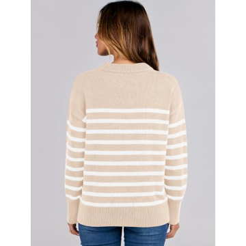 Stylish ANRABESS Women Striped Sweater for All Occasions