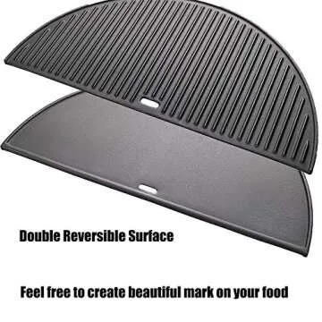 Kamado Joe Cast Iron Reversible Griddle - Versatile Cooking Tool