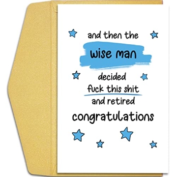 Funny Qiliji Retirement Card for Men - Celebrate Retirement!
