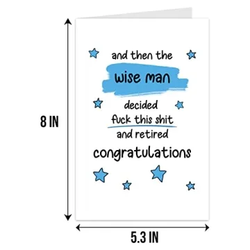 Funny Retirement Card for Men - Qiliji