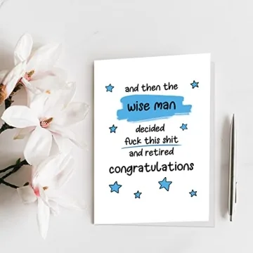 Funny Retirement Card for Men - Qiliji