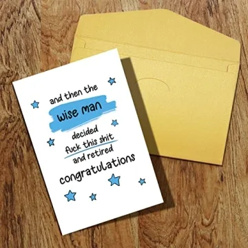 Funny Retirement Card for Men - Qiliji