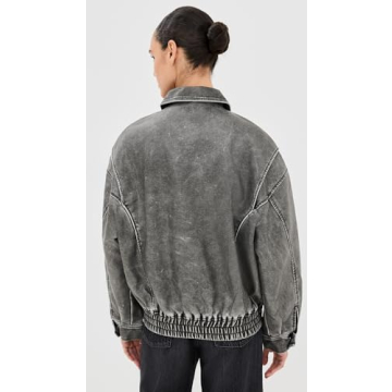 Stylish Lioness Women's Kenny Bomber Jacket in Grey
