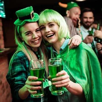 St. Patrick's Green Mug Bead Necklaces Set for Any Celebration