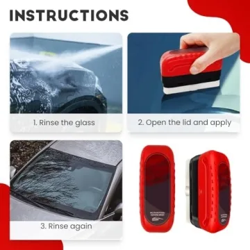 Oil Film Cleaning Brush 2.0 with Extras for Windshield