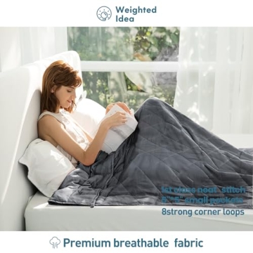 Weighted Idea 15lbs Cooling Blanket for Adults