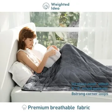 Weighted Idea 15lbs Cooling Blanket for Adults