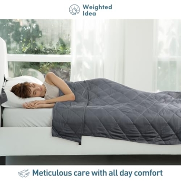 Weighted Idea 15lbs Cooling Blanket for Adults