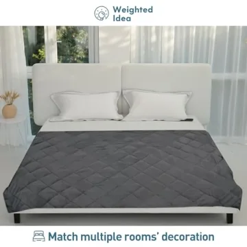 Weighted Idea 15lbs Cooling Blanket for Adults