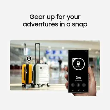 Samsung Galaxy SmartTag2, Bluetooth Tracker, Smart Tag Tracking Device, Item Finder for Keys, Wallet, Luggage, Pets, Use w/ Phones and Tablets Android 11 or Later, 2023, 1 Pack, White