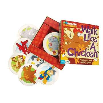 Walk Like A Chicken - No Reading Required, Hide & Seek Role-Playing Activity Game, Preschool & Kids,...