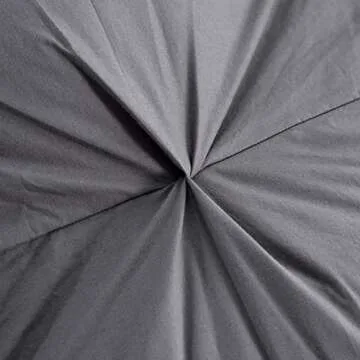 Three Geese Pinch Pleat Waterfowl Feathers and Down Comforter King Size Duvet Insert,750+ Fill Power,1200TC 100% Cotton, Premium All Seasons Gray Warm Hotel Comforter with 8 Tabs.