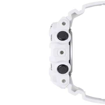 Durable Casio G-Shock Men's Quartz Resin Watch in White GA-700-7ACR