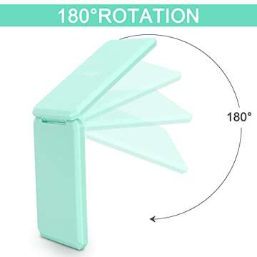 Infitrans Pocket Mirror: Compact 1X/2X Dual-Sided Makeup Mirror