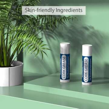 SOUNDACTURE 2PCS Cork Grease for Clarinet, Saxophone, Alto Sax, Woodwind Instrument Maintenance, Lubricant for Cork Joints, Easy-to-Use Grease Tube for Woodwind Care