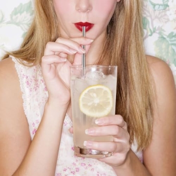 Eco-Friendly HuaQi Stainless Steel Straws Set of 10