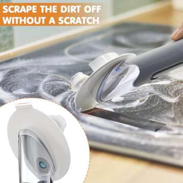 RIMAY Smile-Face Dish Wand Handle with Holder Set