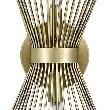 Rivet Mid-Century Modern Starburst Sconce with Bulbs Included