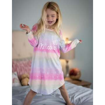 Soft Girls Nightgowns for Kids - Cute Sleeveless Pajamas