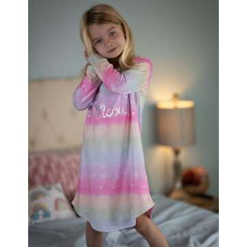 Soft Girls Nightgowns for Kids - Cute Sleeveless Pajamas
