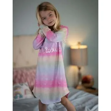 Soft Girls Nightgowns for Kids - Cute Sleeveless Pajamas