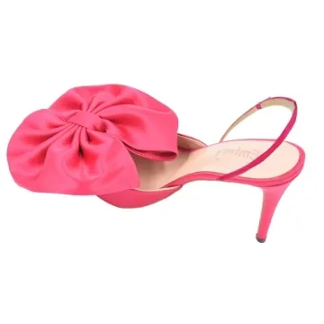 Emiwey Women's Bow-Knot Satin High Heel Pumps Elegant Comfort