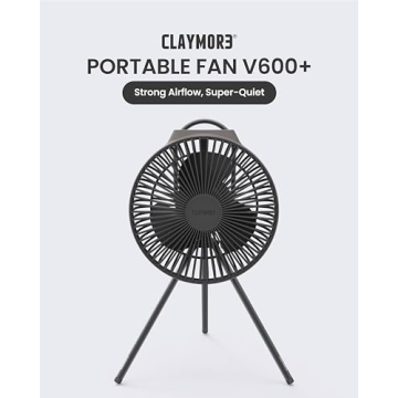 Claymore Portable Fan V600+ - Ultimate Indoor & Outdoor Cooling