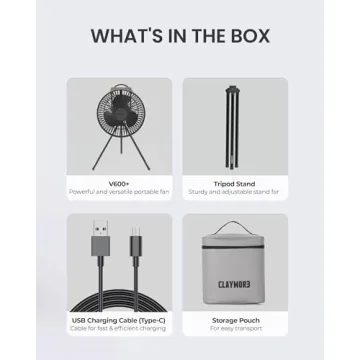 Claymore Portable Fan V600+ - Ultimate Indoor & Outdoor Cooling