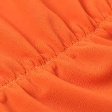 SUUKSESS Women String Triangle Bikini Sets Tie Side Thong Sexy Halter Swimsuits 2 Pieces (Orange, M)