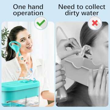 Ear Wax Removal Tool Camera, Ear Cleaner with Waste Tank, Ear Cleaning Kit 1080P HD Ear Scope, Safe & Effective Ear Wax Removal Kit, Ear Wax Removal with 4 Clean Mode